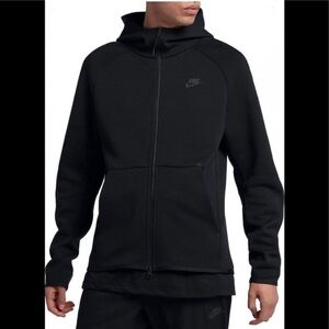 Nike Sportswear Tech Fleece Full-zip Hoodie Men's Size XL 928483-010 Black